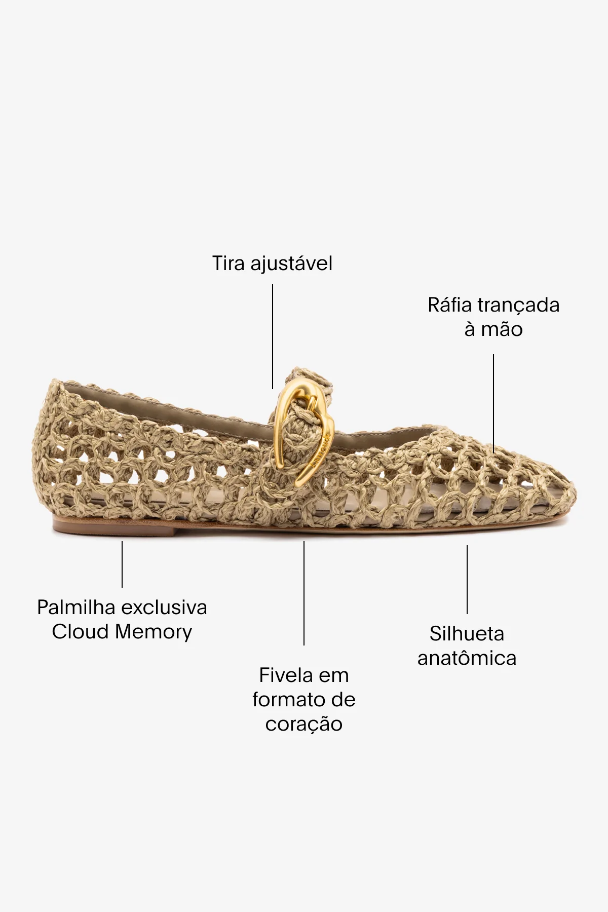 Sapatilha Verona Macramê Ráfia Bege - Image 5