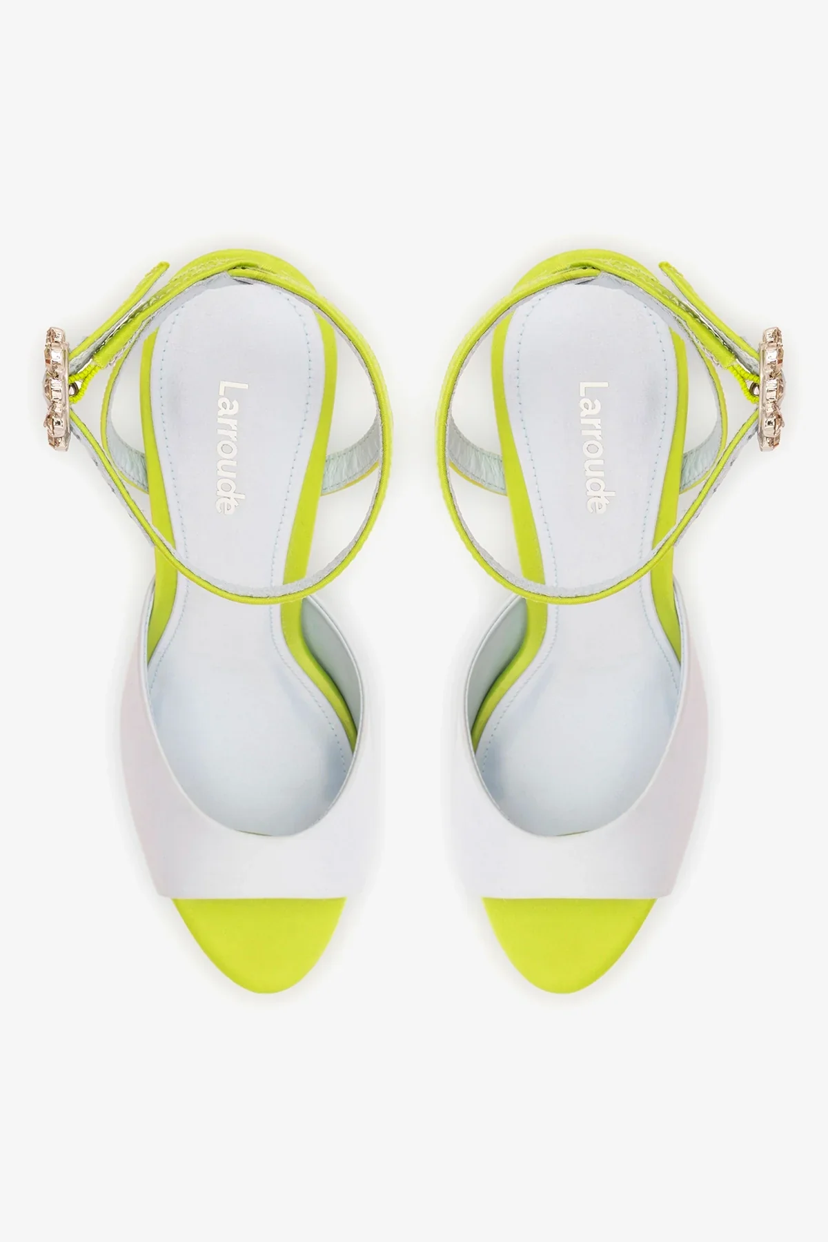 Sandália Jasmine Cetim Azul e Verde - Image 6