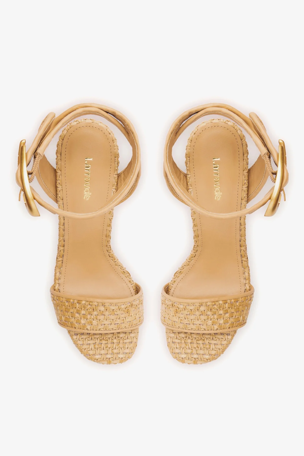 Sandália Dolly Verona Ráfia Natural e Couro Bege - Image 7