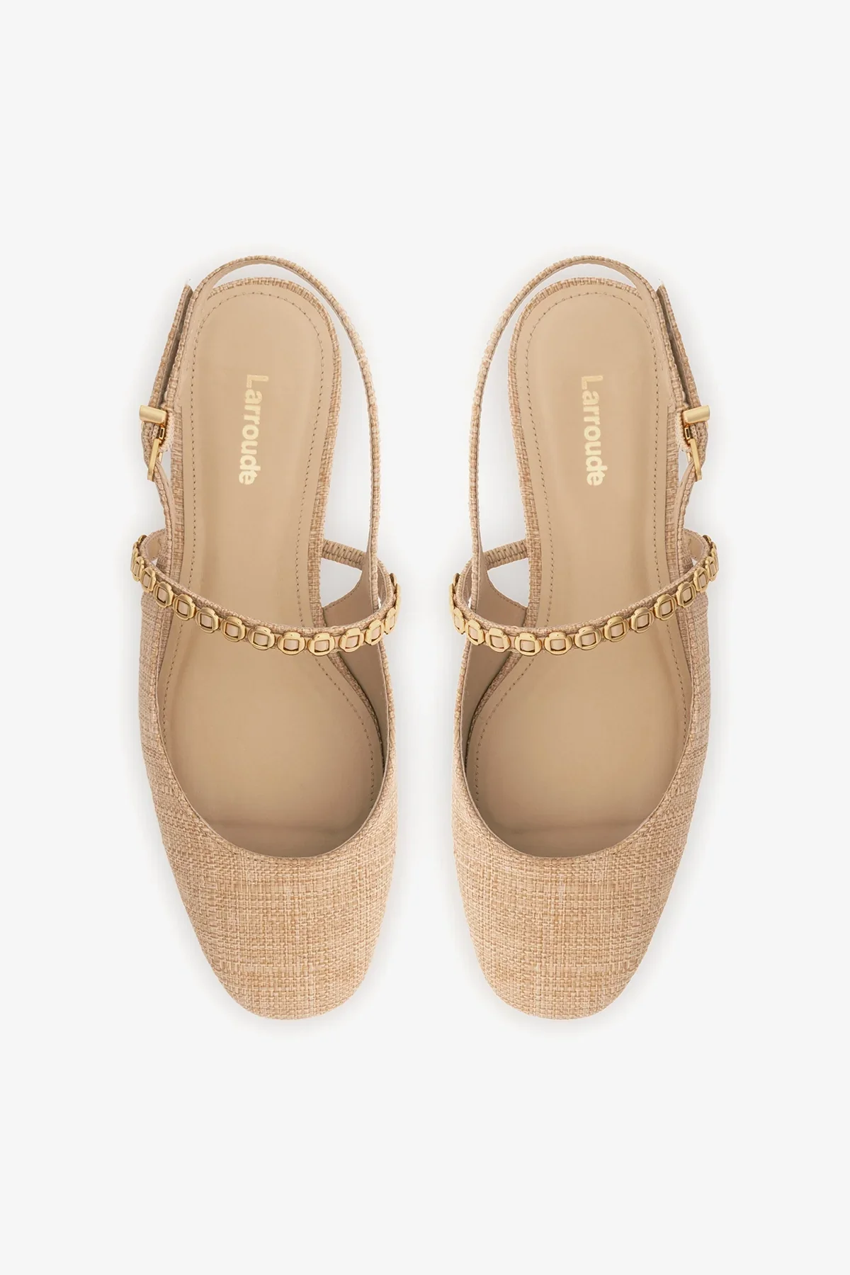 Sapatilha Georgina Milanina Ráfia Bege - Image 6