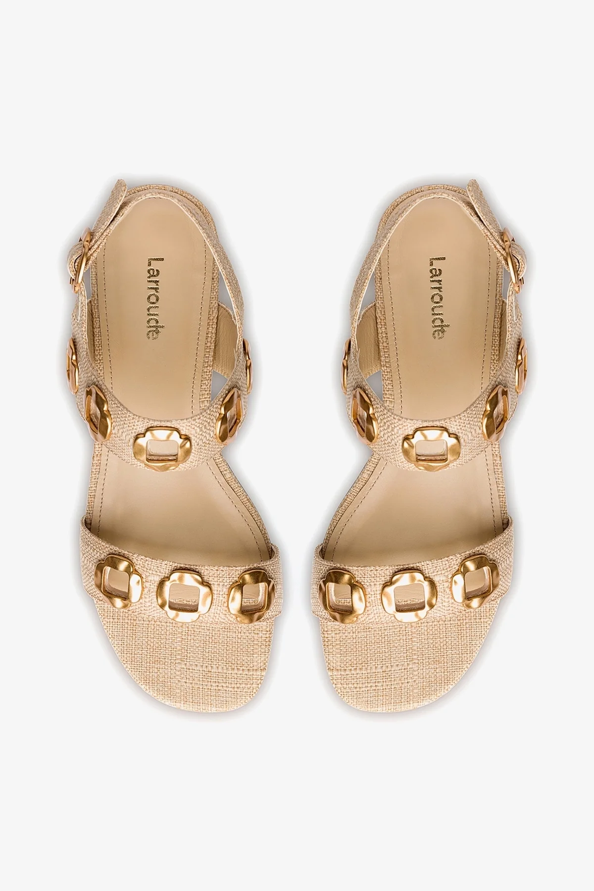 Sandália Flat Milan Ráfia Bege - Image 7