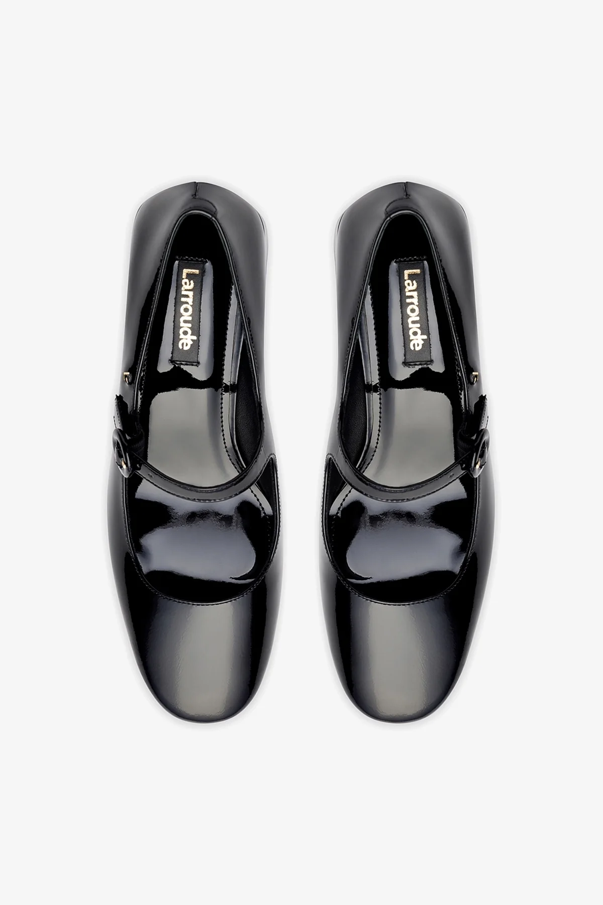 Scarpin Salto Bloco Blair Couro Verniz Preto - Image 7