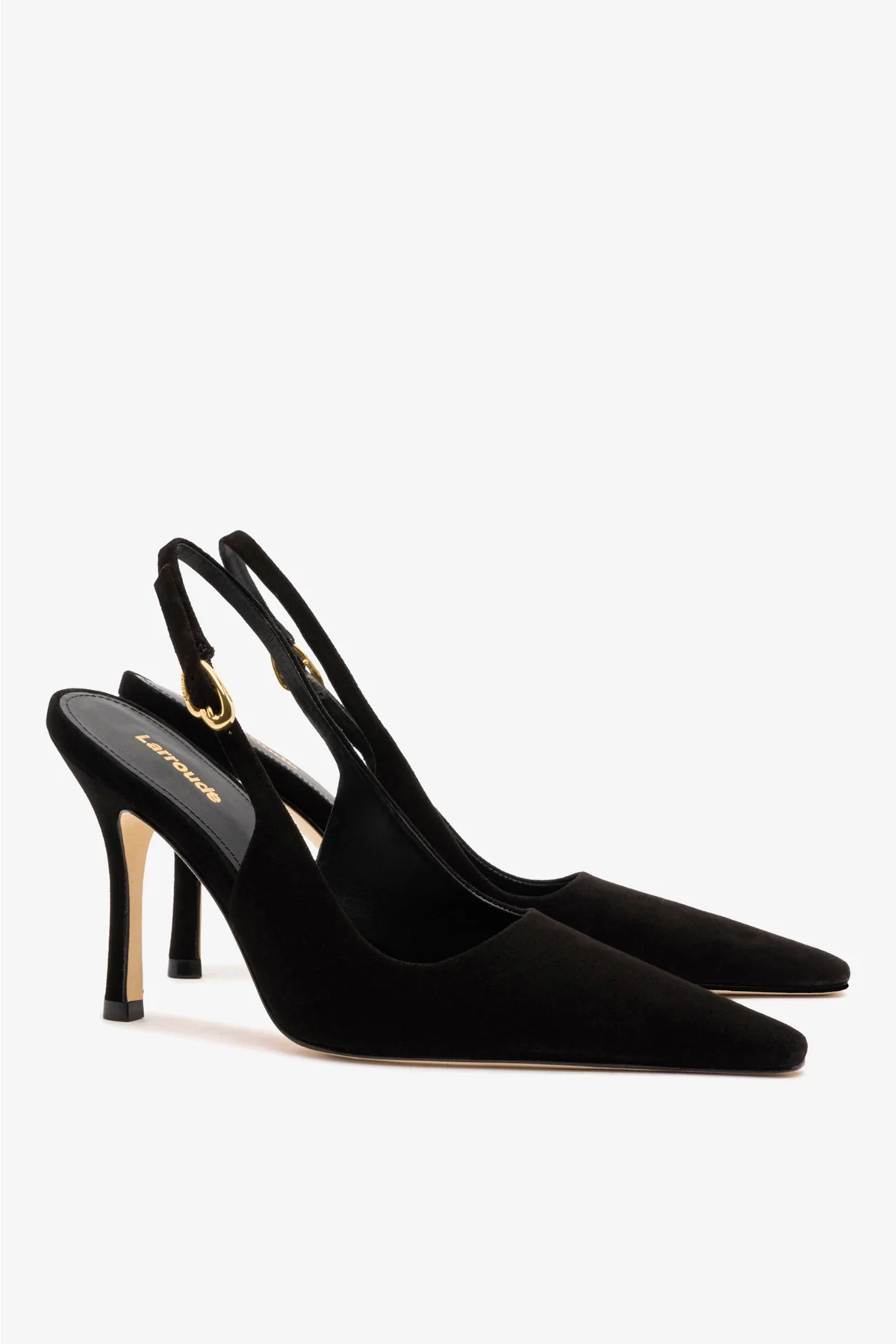 Slingback Carine Camurça Preto - Image 3