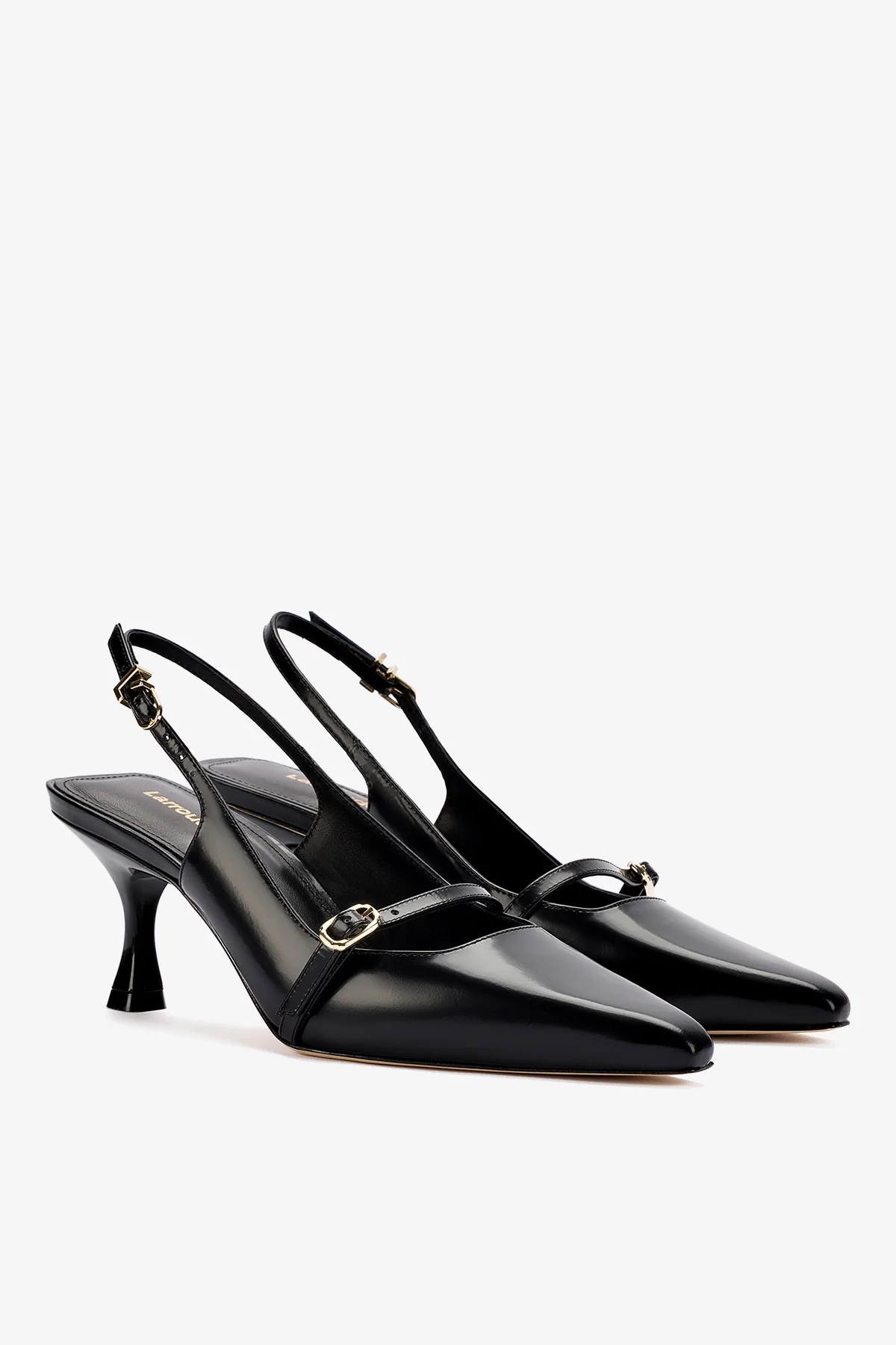 Slingback Ines Couro Preto - Image 3