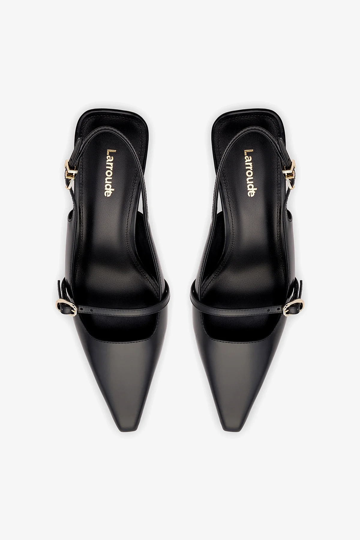 Slingback Ines Couro Preto - Image 7