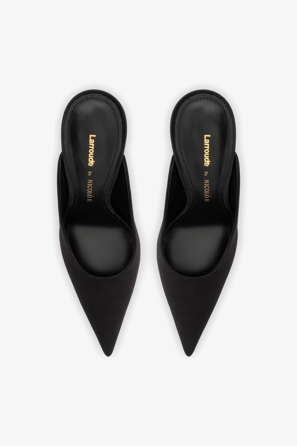 Larroudé By Nicolò B.: Mule Inna Cetim Preto - Image 9