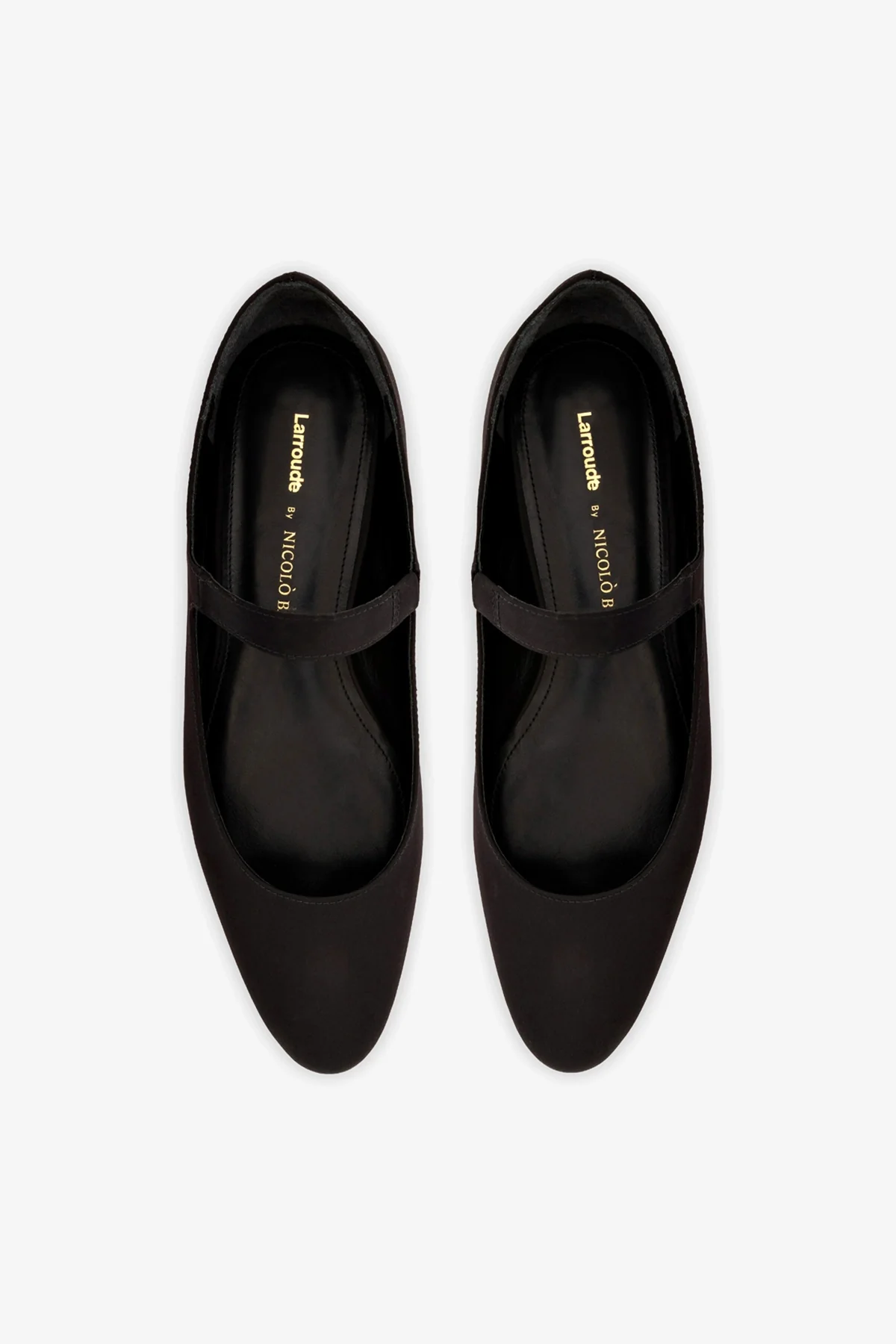 Larroudé By Nicolò B.: Sapatilha Maria Cetim Preto - Image 7