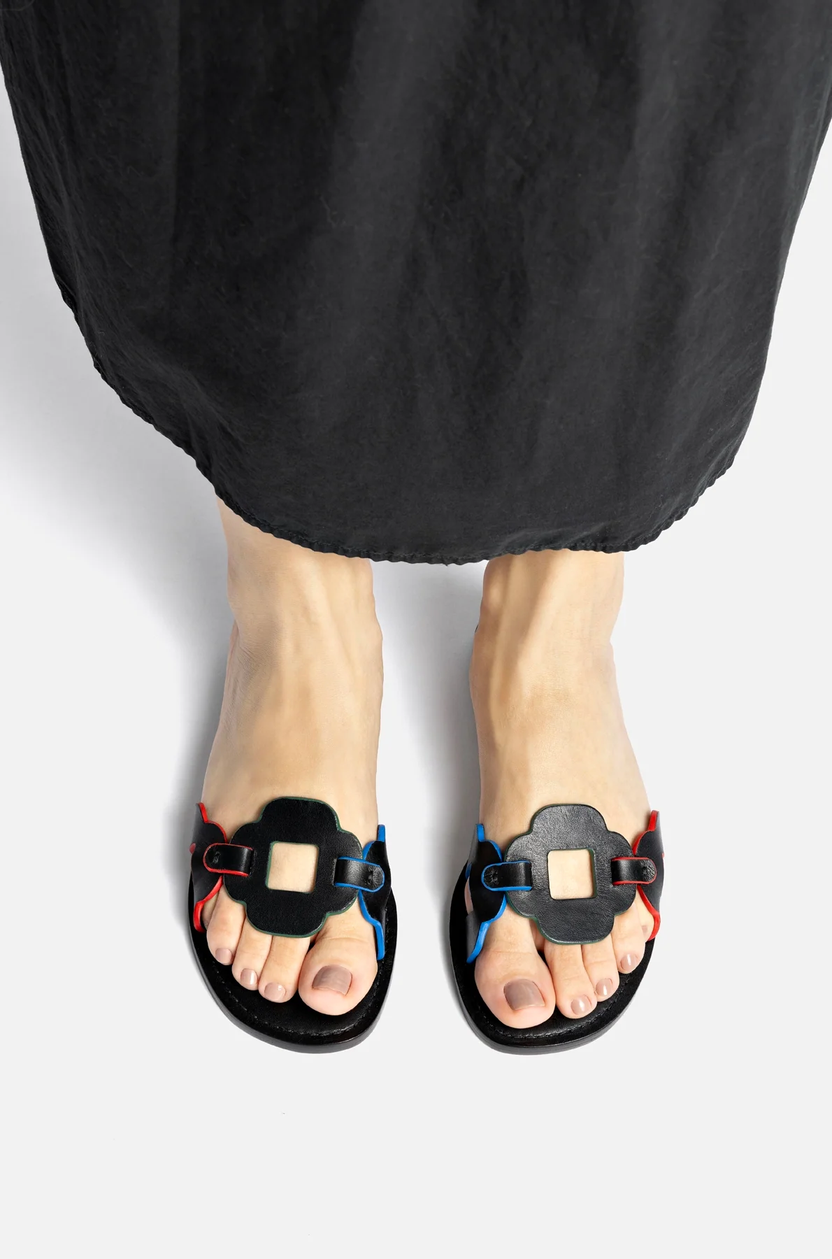 Flat Margherita Couro Preto - Image 6