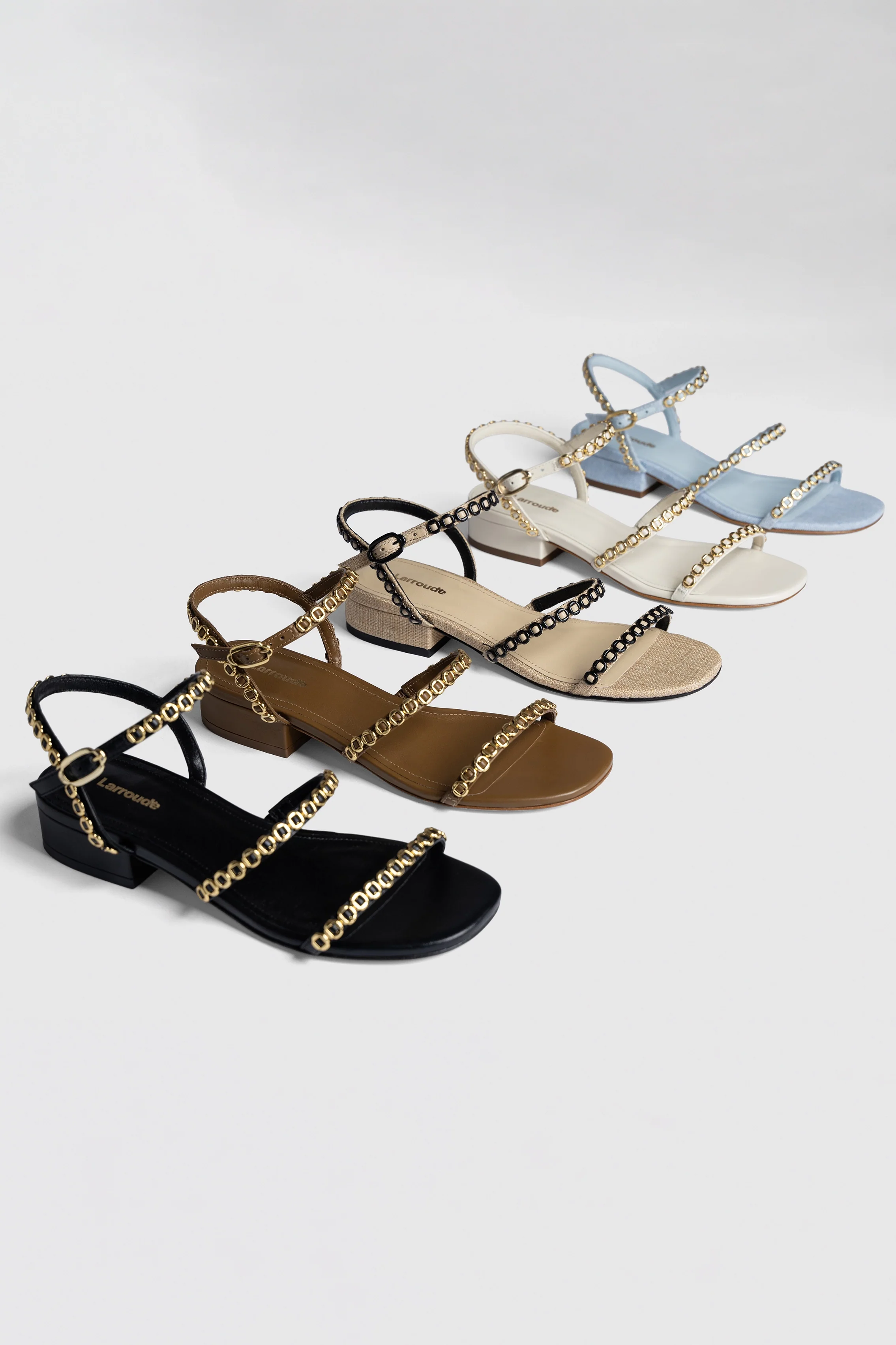 Sandália Flat Milanina Couro Preto - Image 6