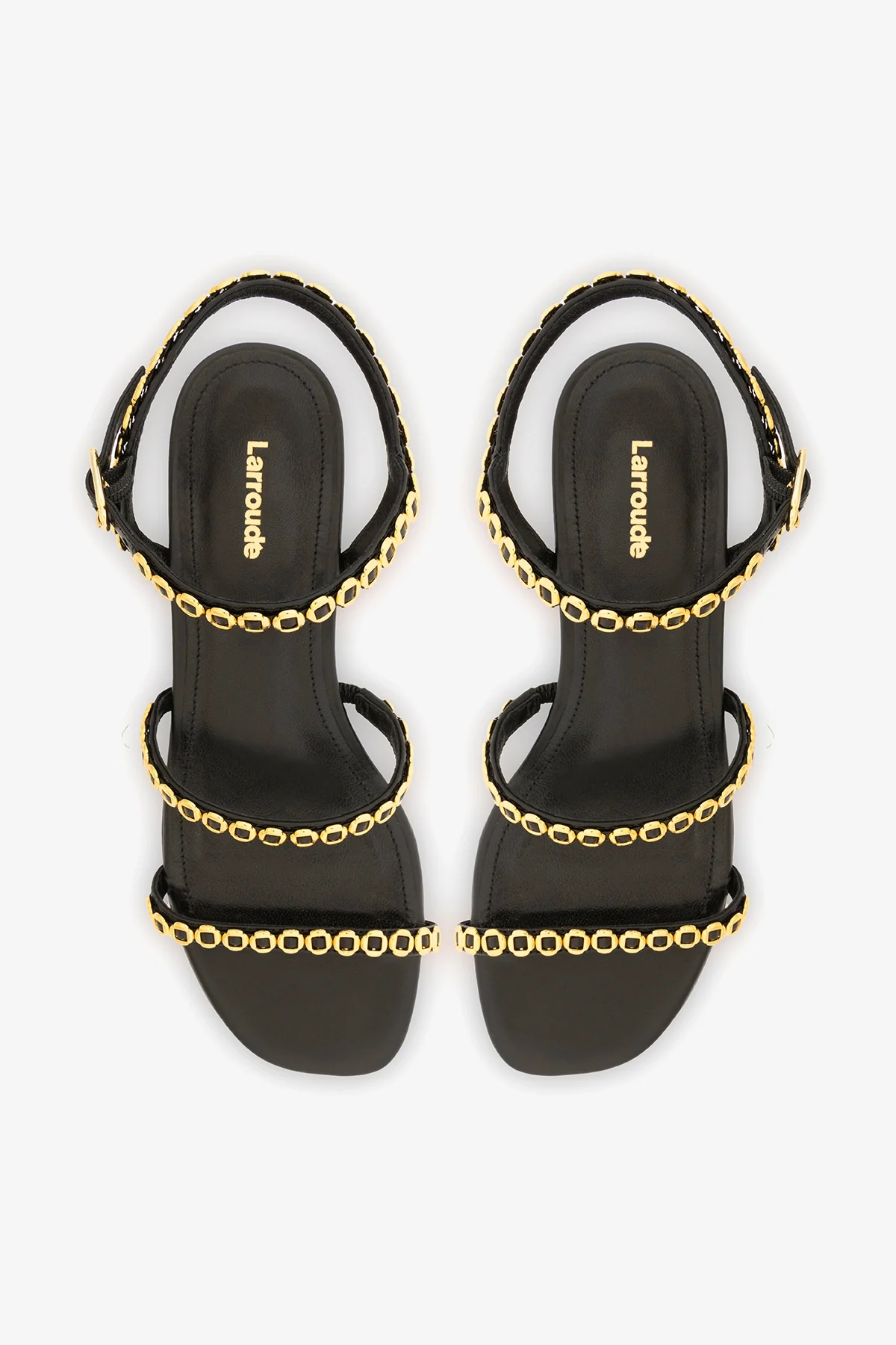 Sandália Flat Milanina Couro Preto - Image 7