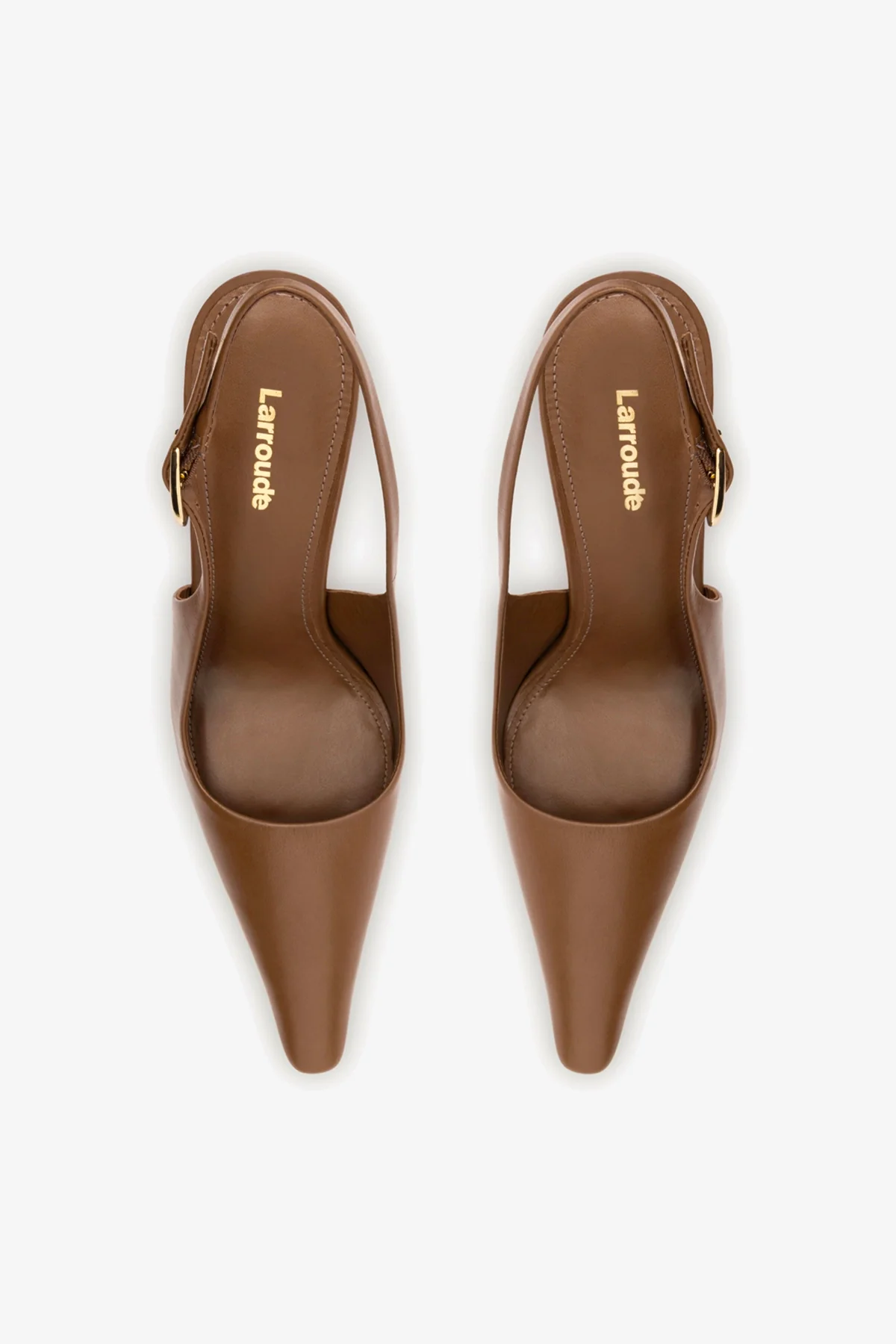 Slingback Carine Couro Marrom - Image 7