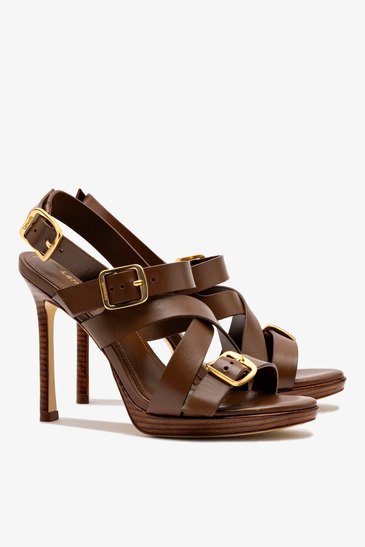 Sandália Patti Couro Marrom - Image 3