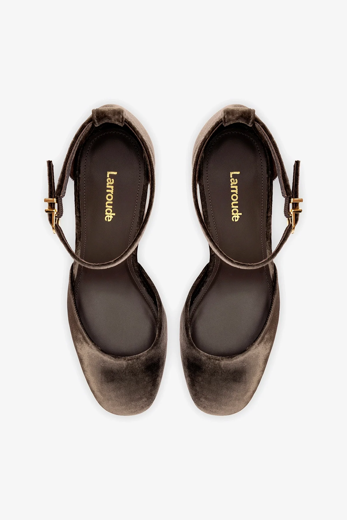 Sandália Plataforma Ari Veludo Marrom - Image 7