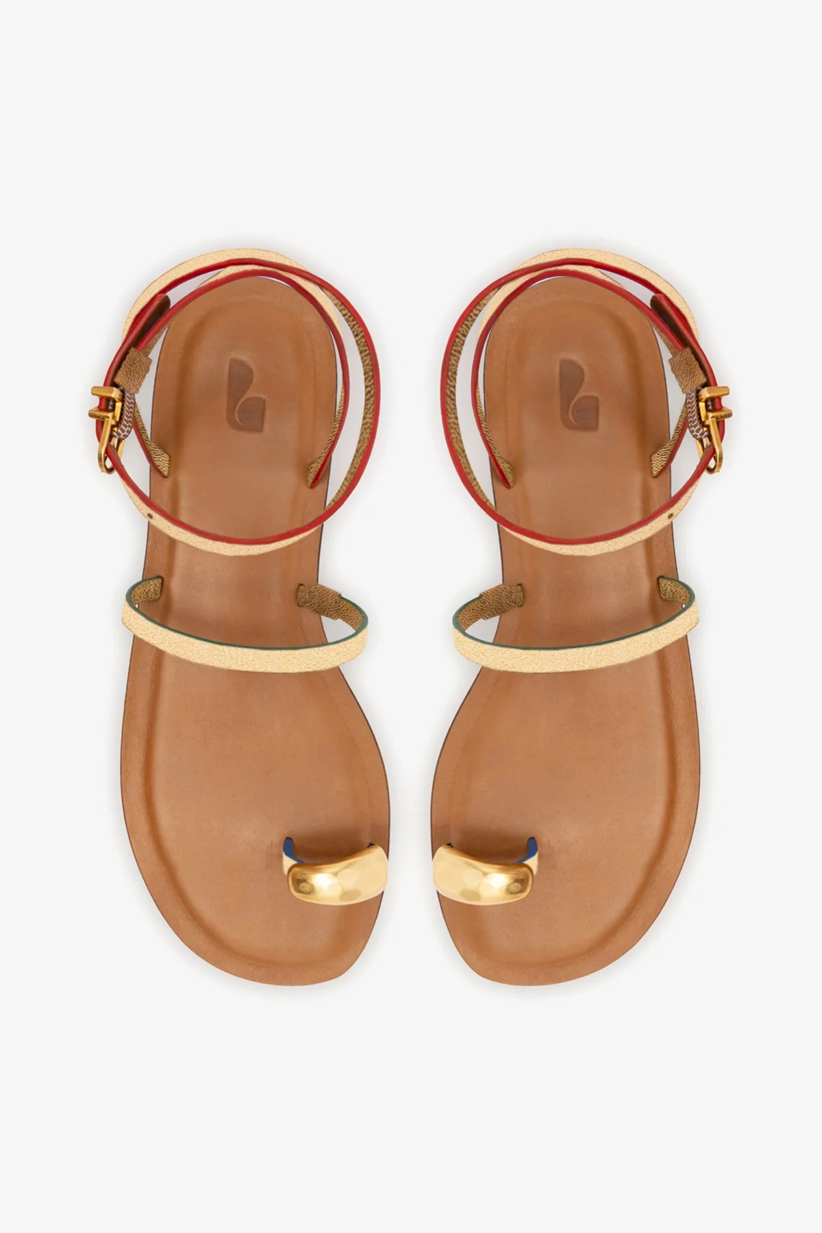 Flat Biarritz Couro Dourado - Image 7