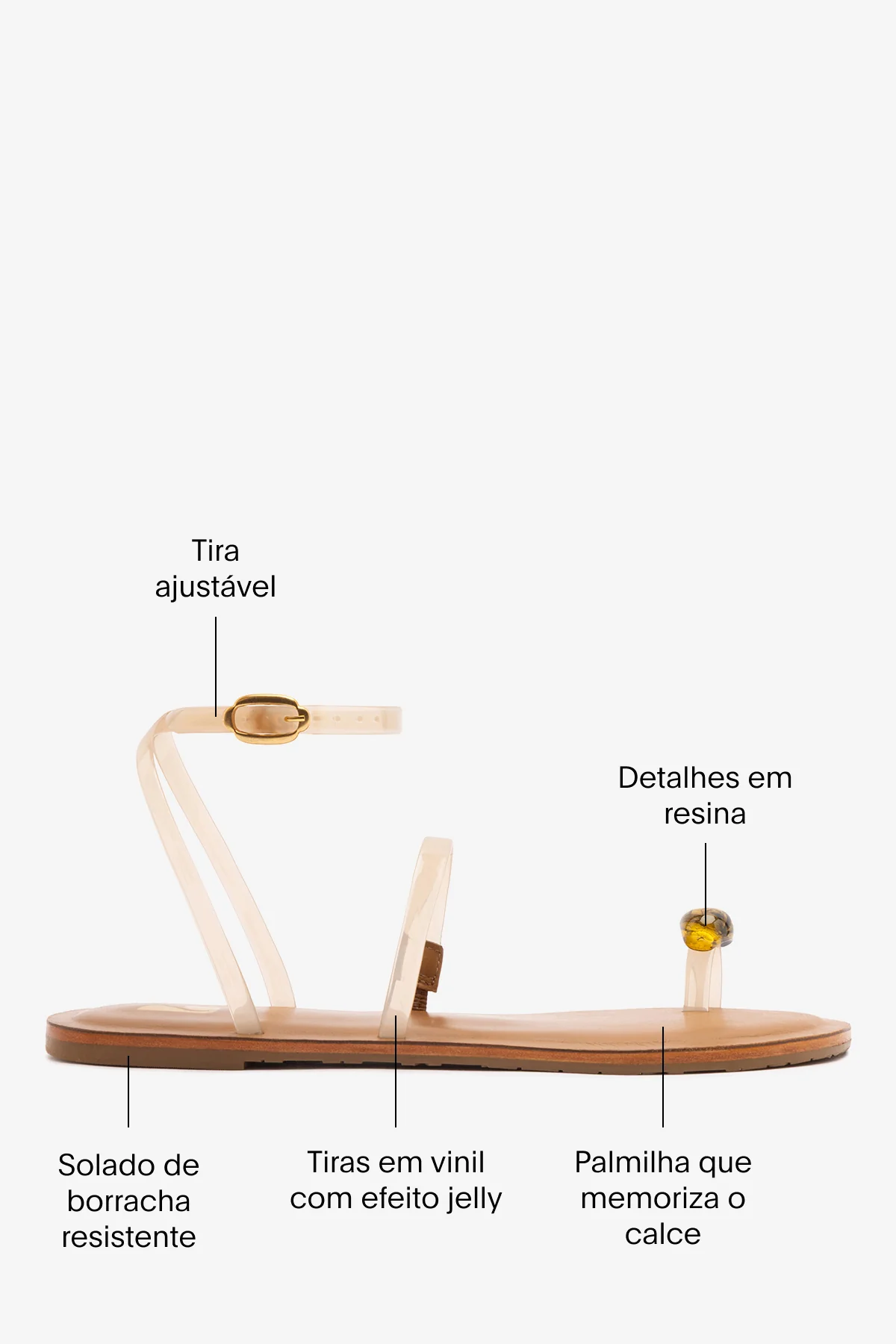 Flat Biarritz Jelly Vinil Off White - Image 5