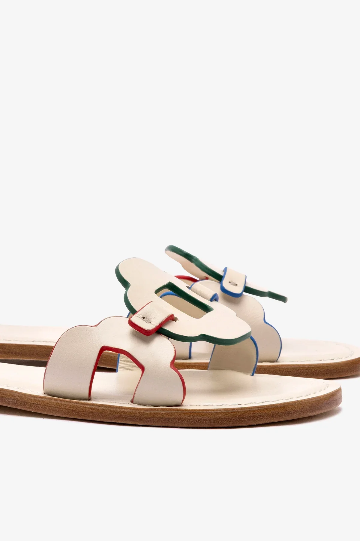 Flat Margherita Couro Off White - Image 4
