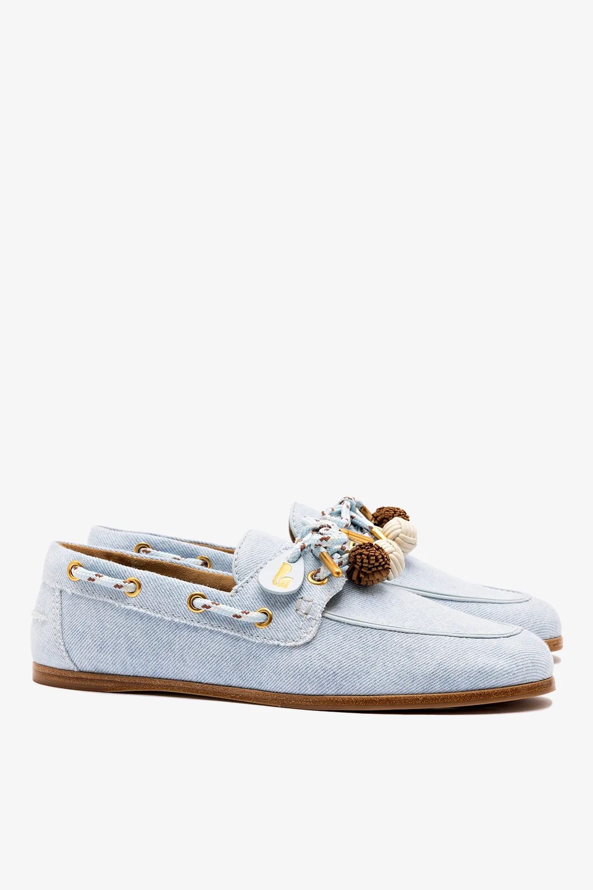 Mocassim Boat Shoe Cyprus Jeans e Couro Azul - Image 3