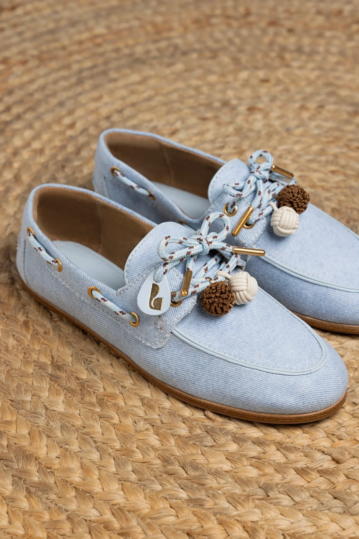 Mocassim Boat Shoe Cyprus Jeans e Couro Azul - Image 6