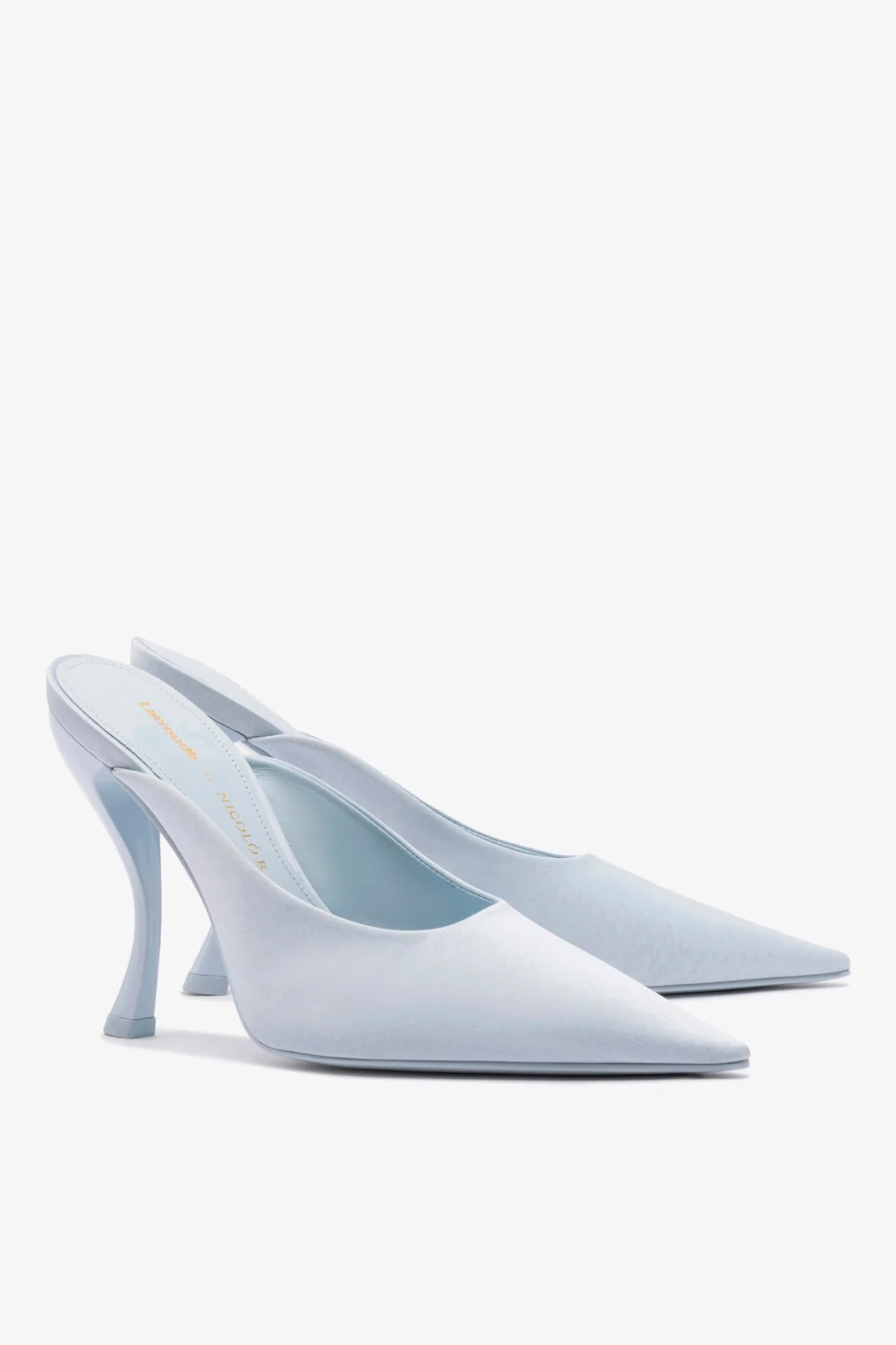 Larroudé By Nicolò B.: Mule Inna Cetim Azul - Image 3