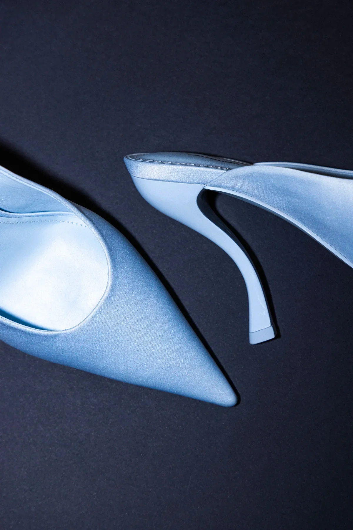 Larroudé By Nicolò B.: Mule Inna Cetim Azul - Image 8