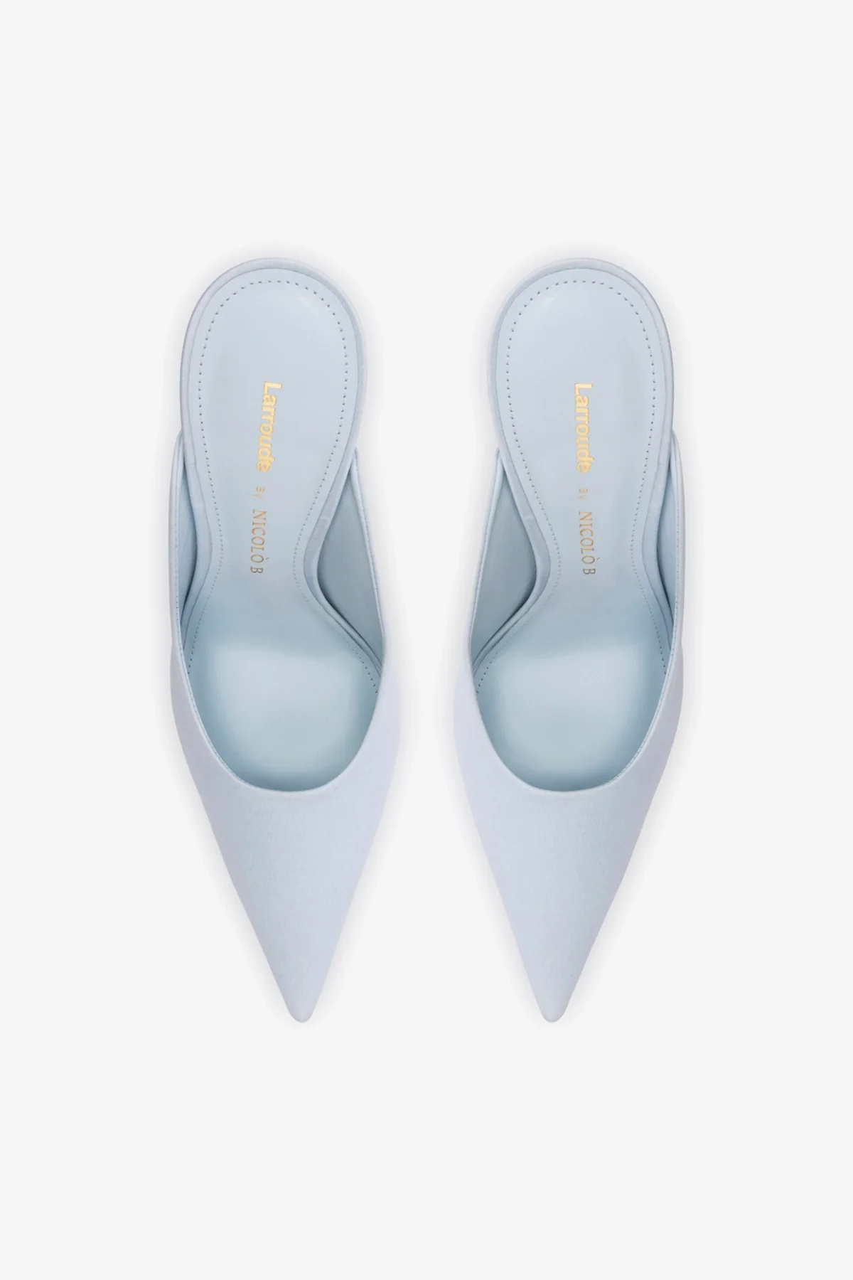 Larroudé By Nicolò B.: Mule Inna Cetim Azul - Image 9