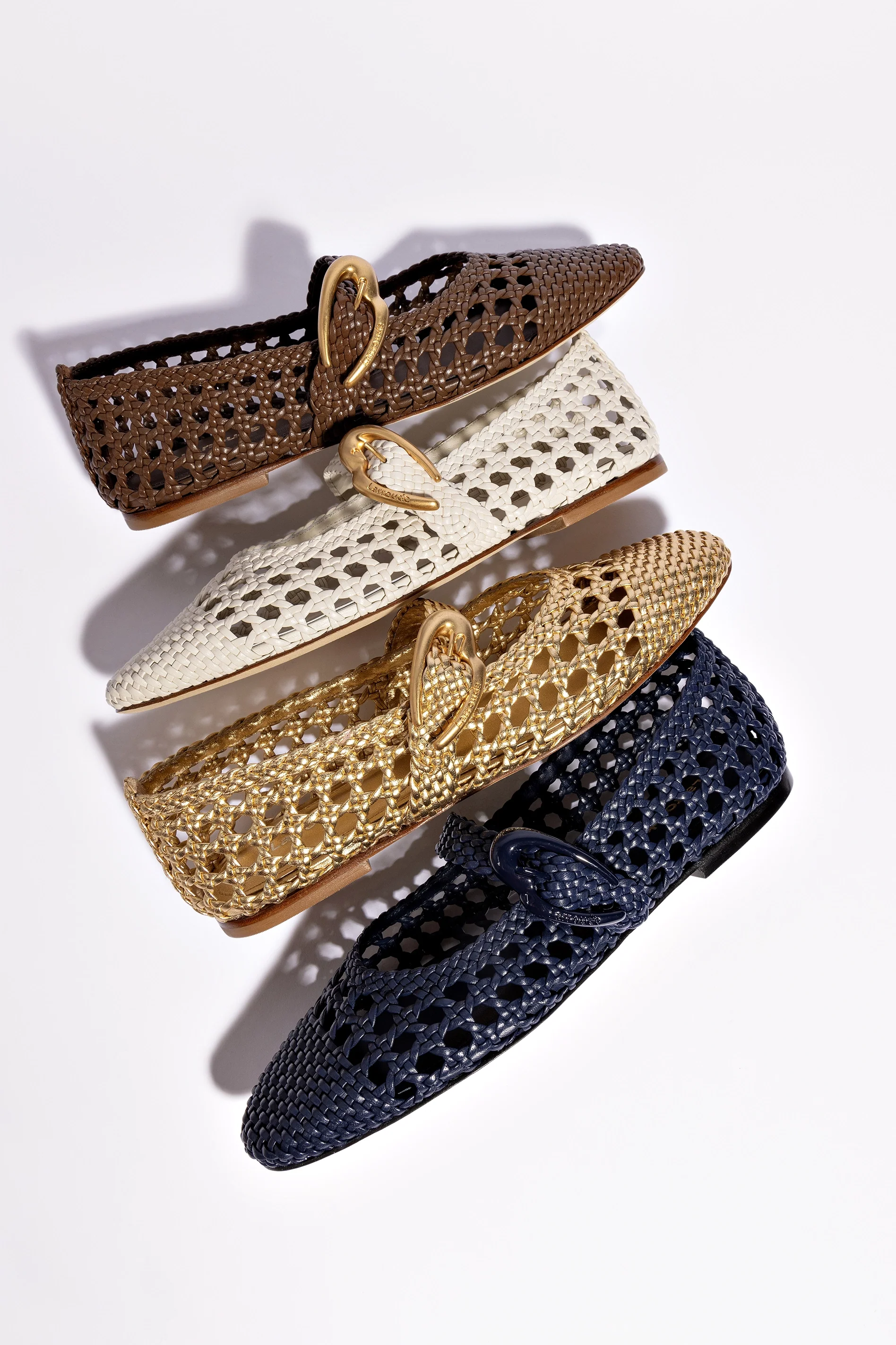 Sapatilha Verona Macramê Couro Azul - Image 6