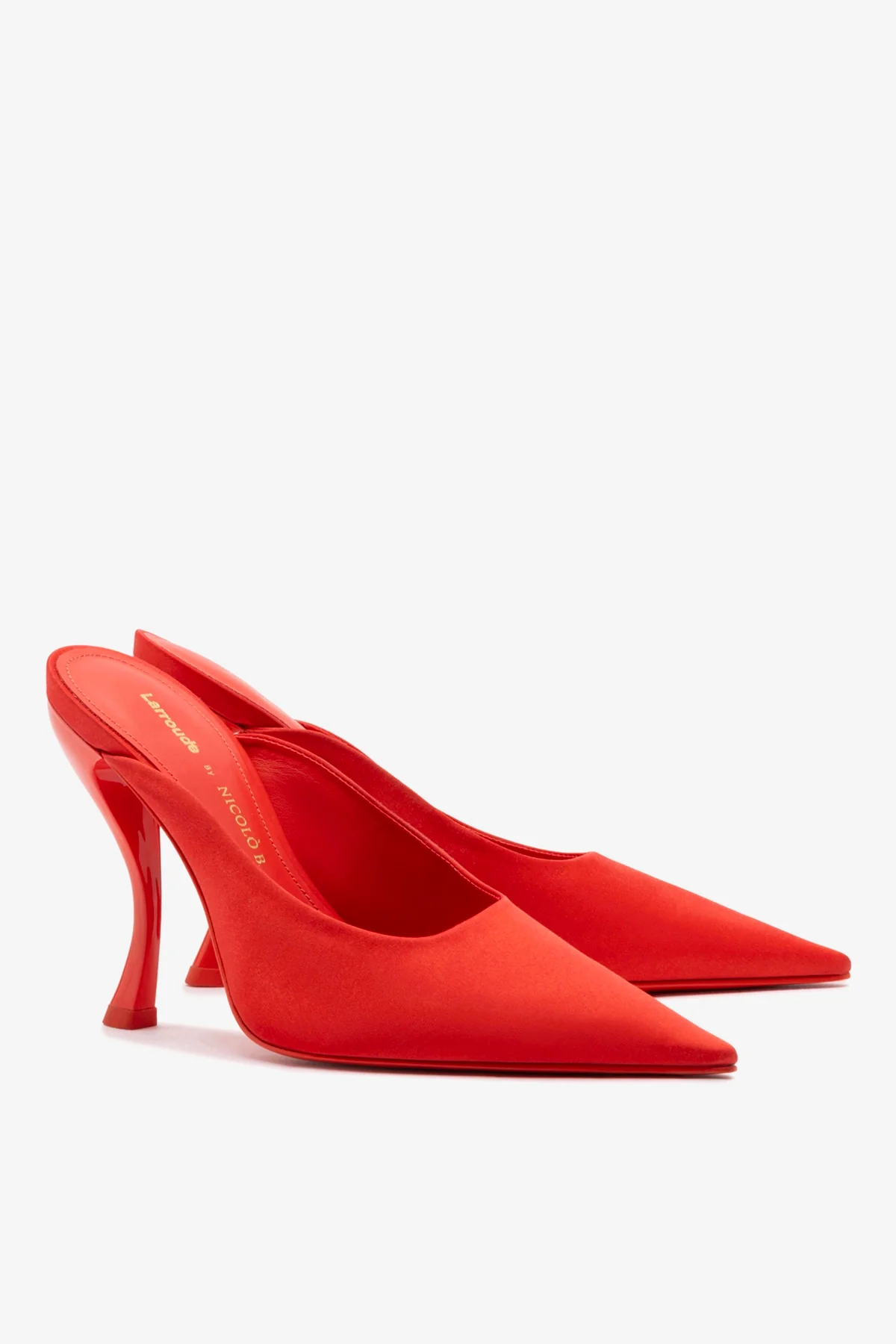 Larroudé By Nicolò B.: Mule Inna Cetim Vermelho - Image 3