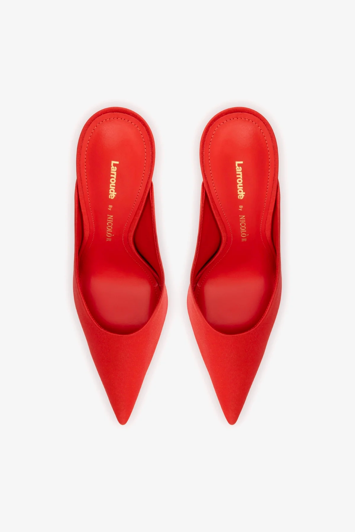 Larroudé By Nicolò B.: Mule Inna Cetim Vermelho - Image 8