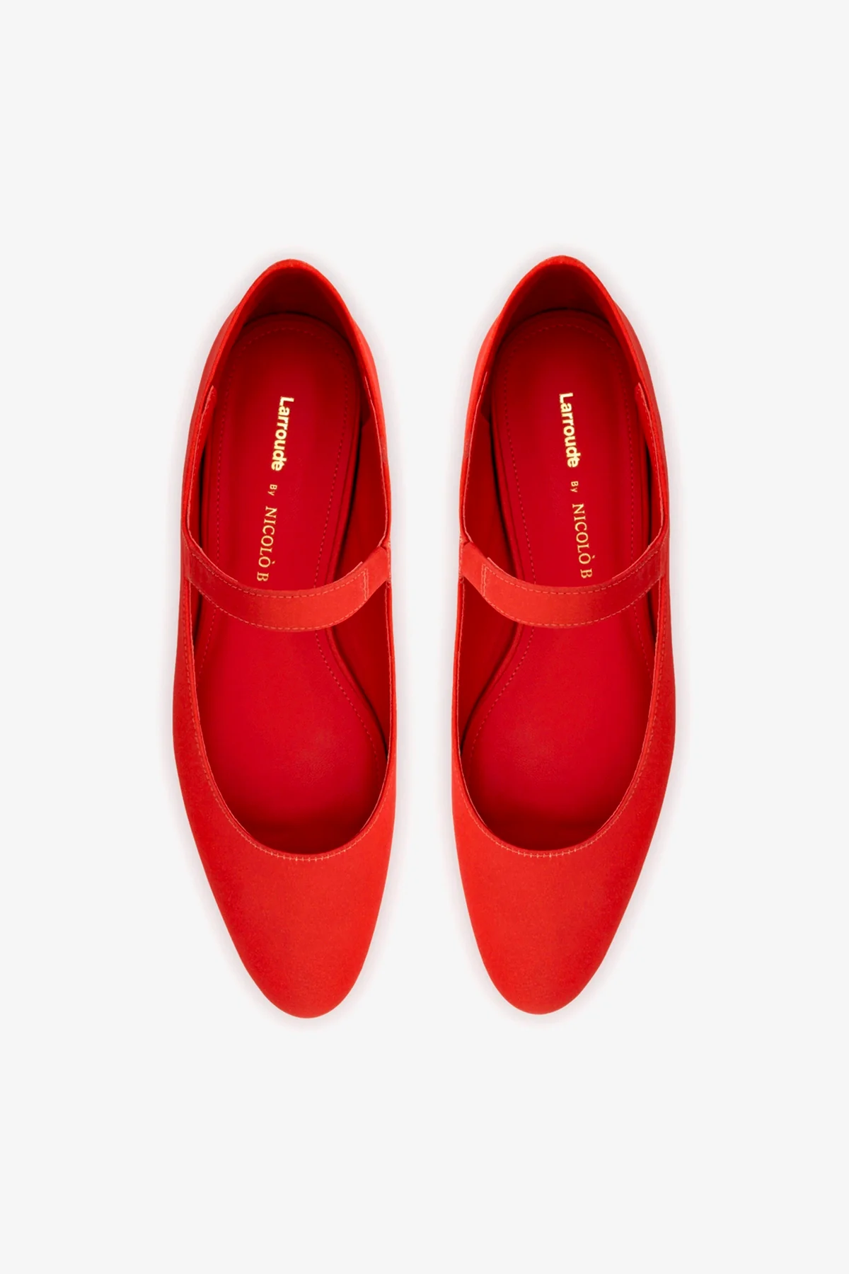 Larroudé By Nicolò B.: Sapatilha Maria Cetim Vermelho - Image 6