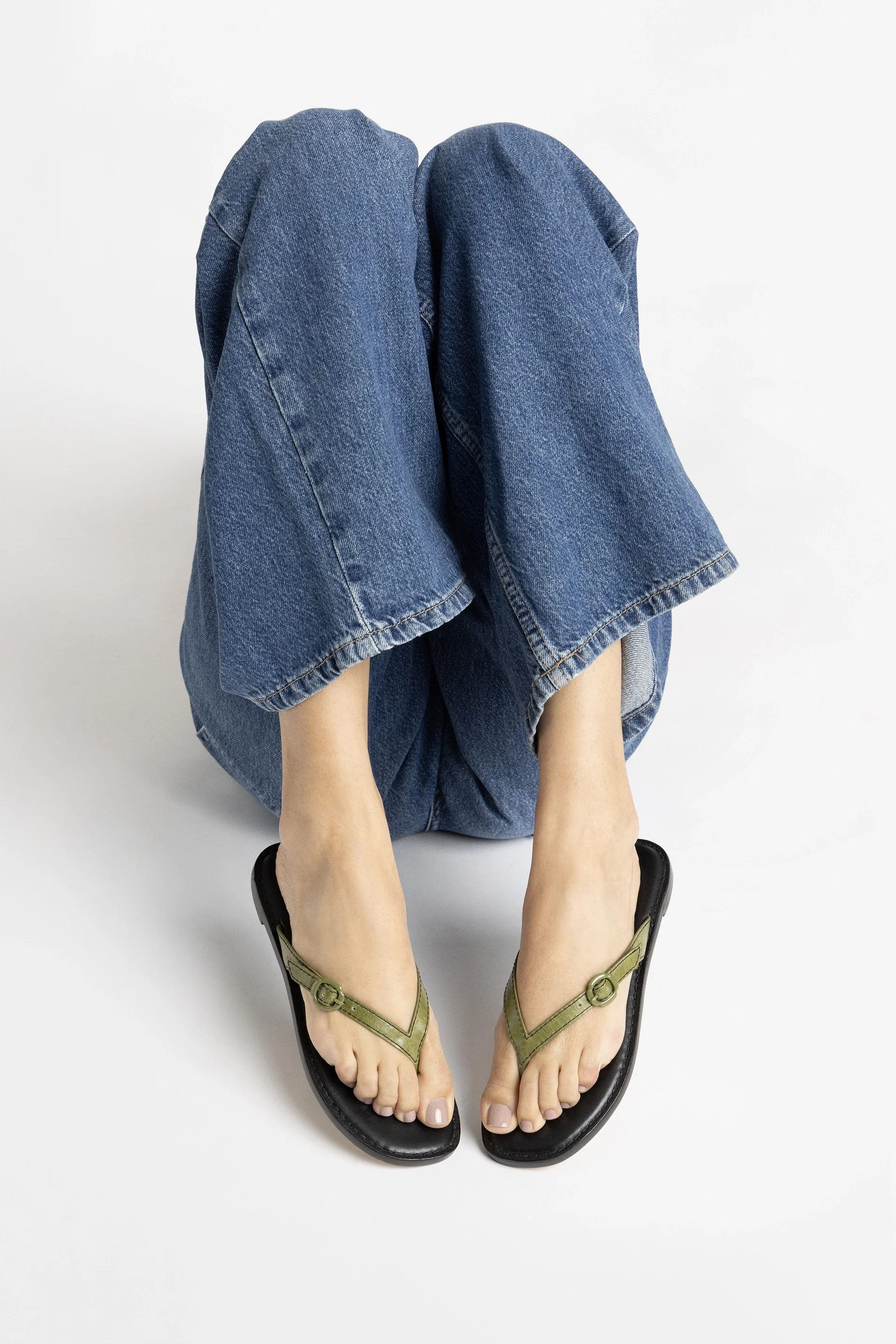 Flat Mary Kate Couro Verde - Image 6