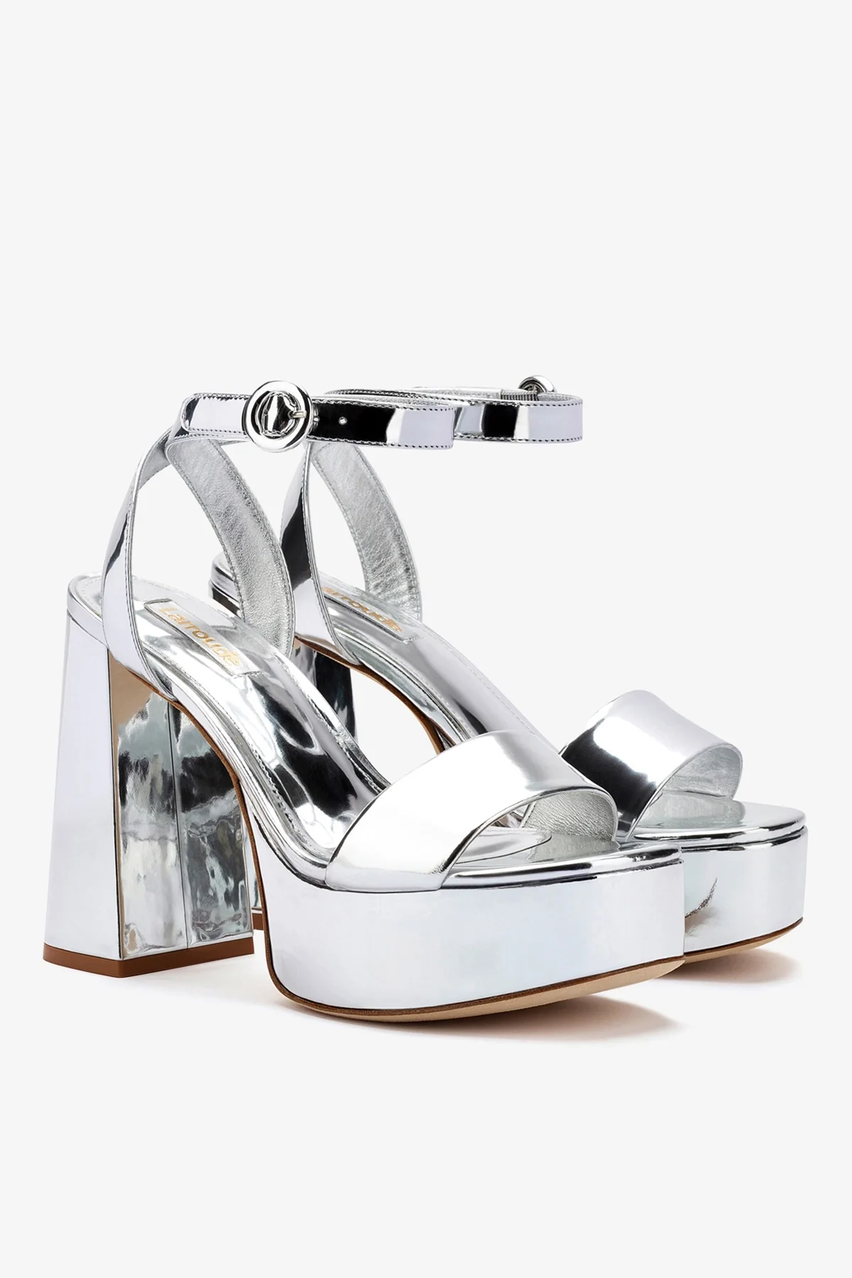 Sandália Dolly Espelhado Prateado - Image 3