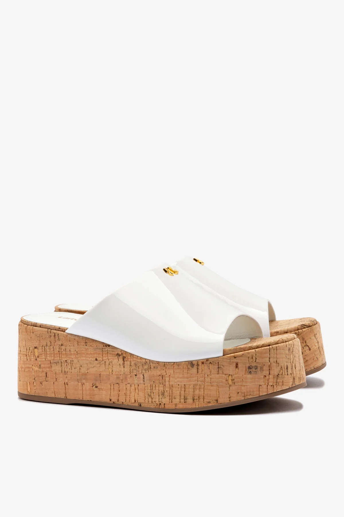 Mule Charli Couro Verniz Branco - Image 3