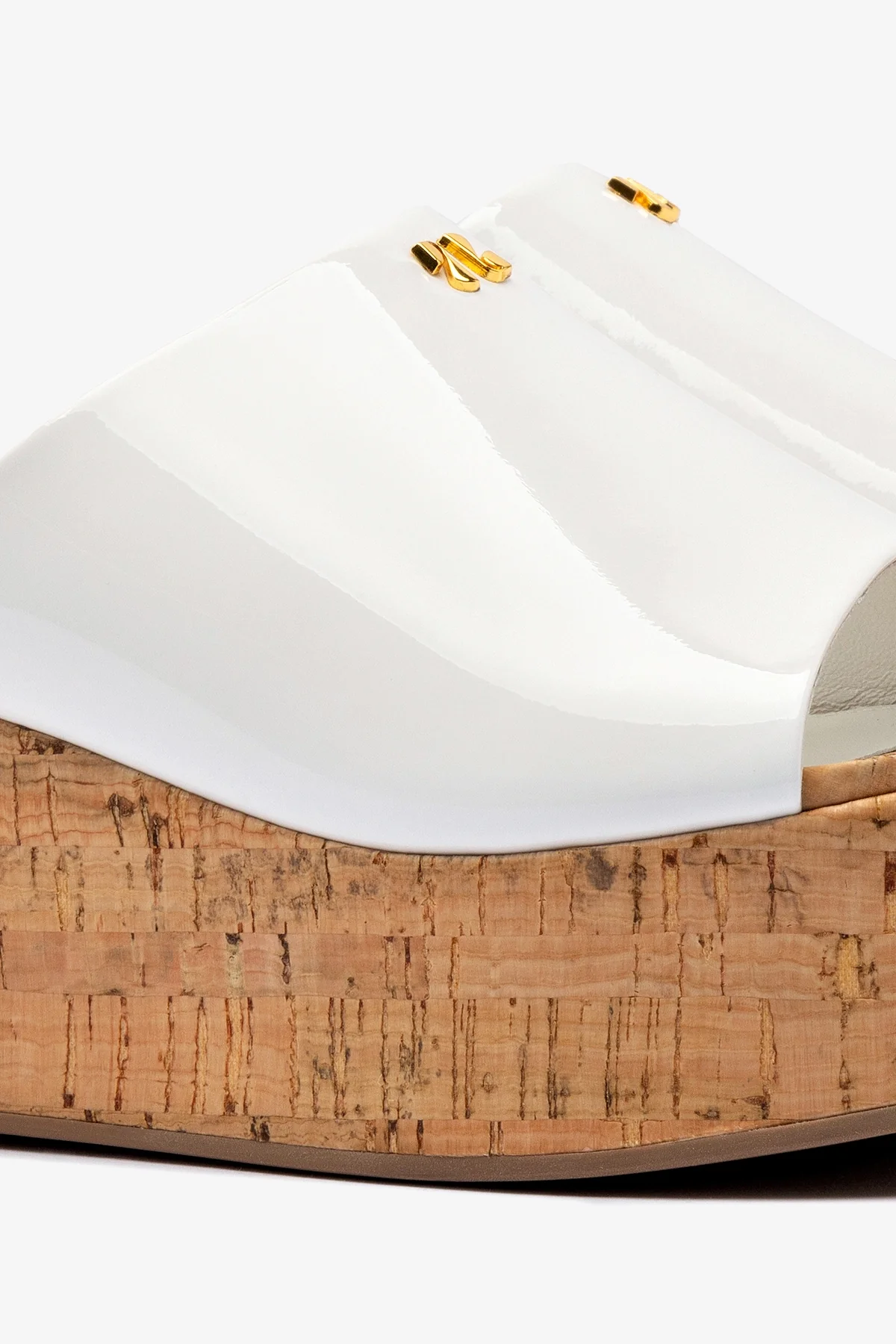 Mule Charli Couro Verniz Branco - Image 4