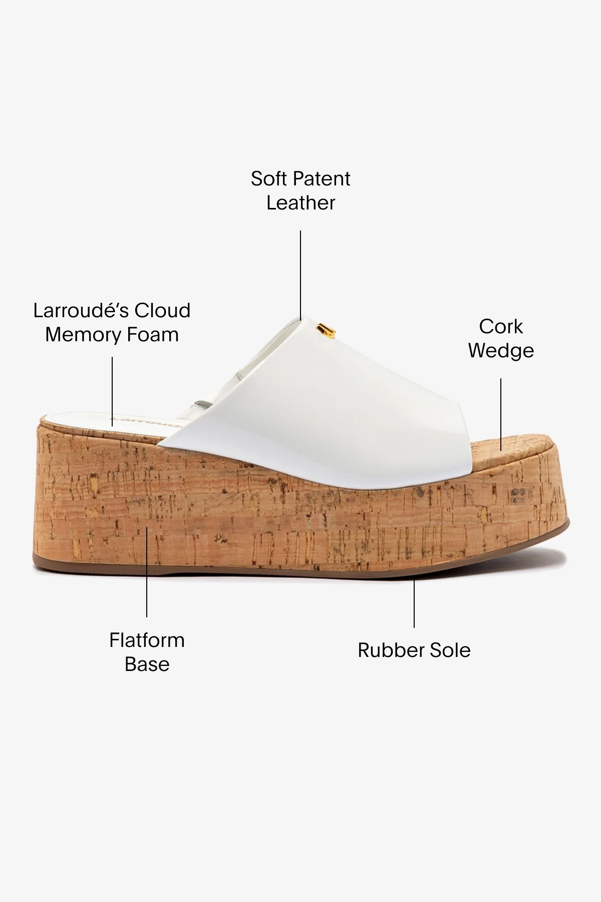 Mule Charli Couro Verniz Branco - Image 5