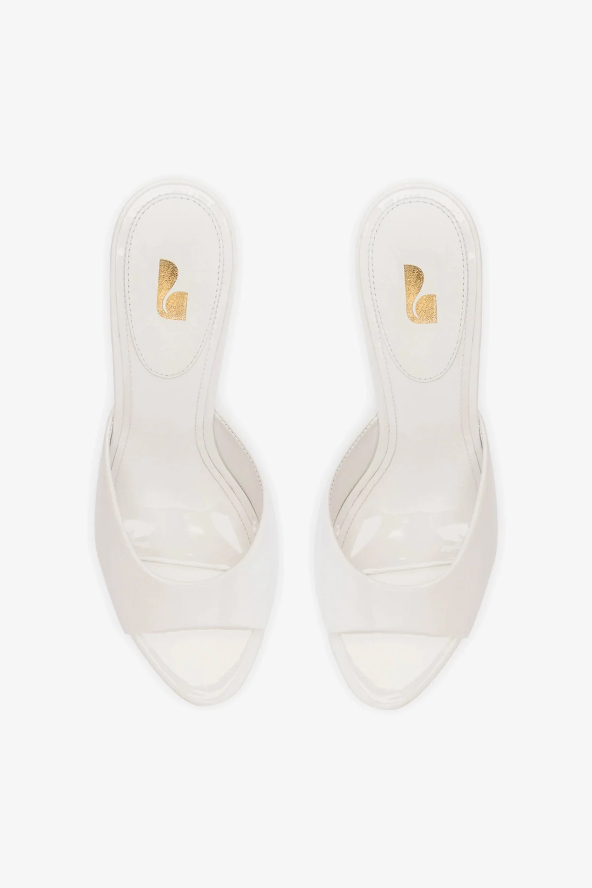 Mule Jasmine Hi Couro Verniz Branco - Image 6